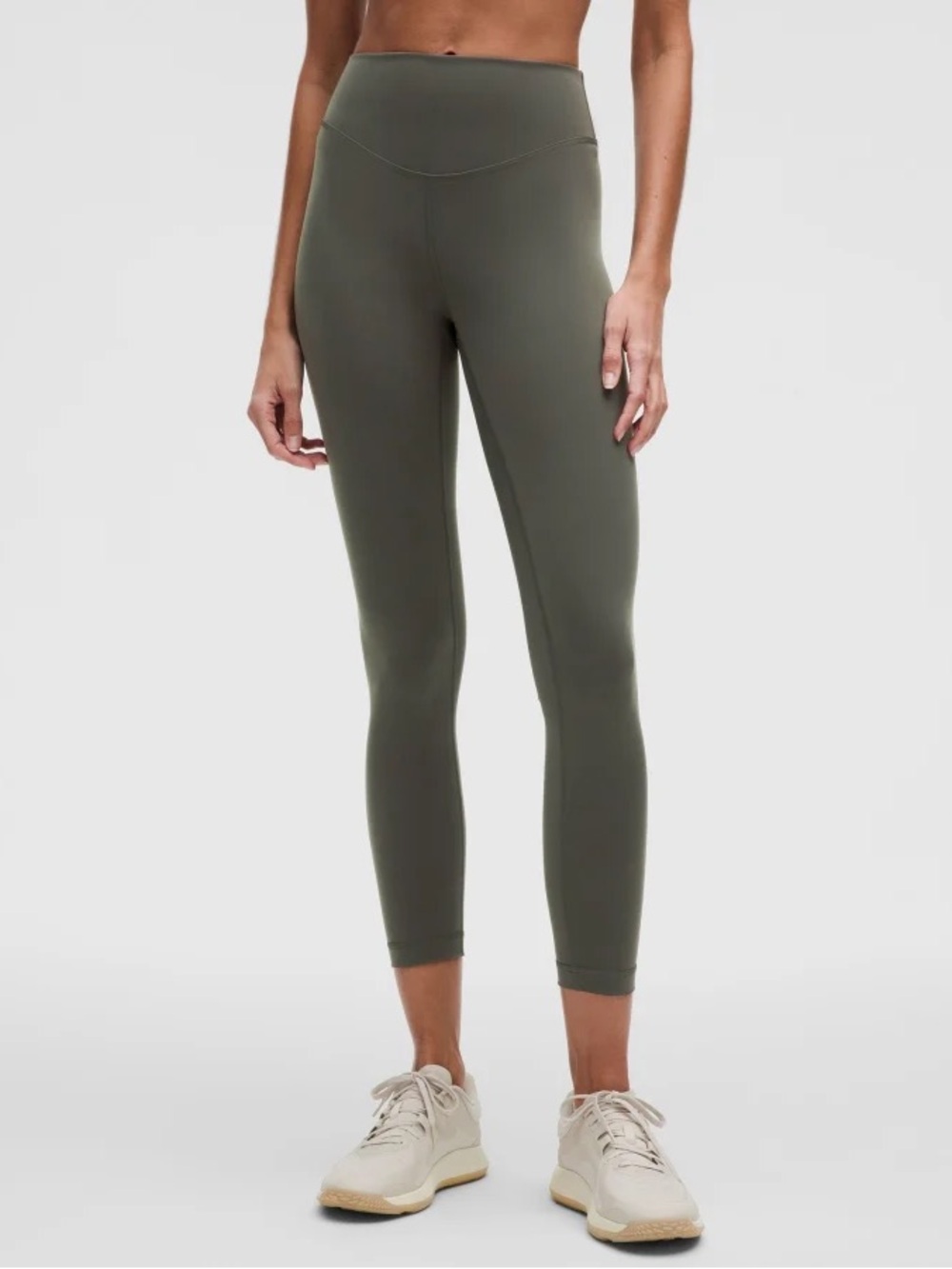 Lululemon Wunder Under SmoothCover High-Rise Tight 25" size 8 slate brown